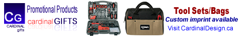 tool sets/bags - promotional products - custom imprint available