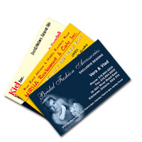 Business Cards full color printed single side - Premium Quality