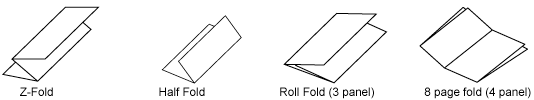 brochure folding 
examples